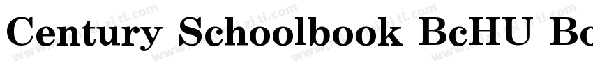 Century Schoolbook BcHU Bold Conden字体转换